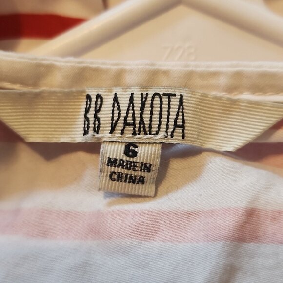 BB Dakota Steve MaddenCarling Striped Mini Dress size 6 - Picture 3 of 5